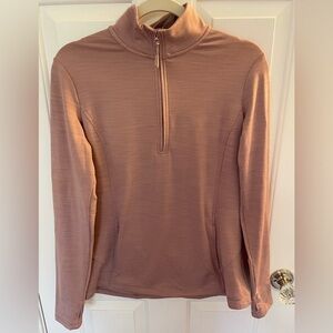 Eddie Bauer Women’s 3/4 Zip Top. Light heathered purple. New condition. Sz. M